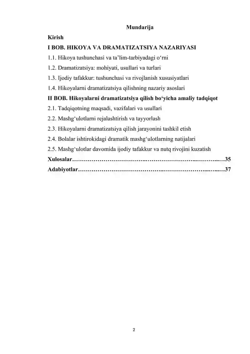 Hikoyalarni dramatizatsiya qilish orqali ijodiy tafakurni oshirish 2