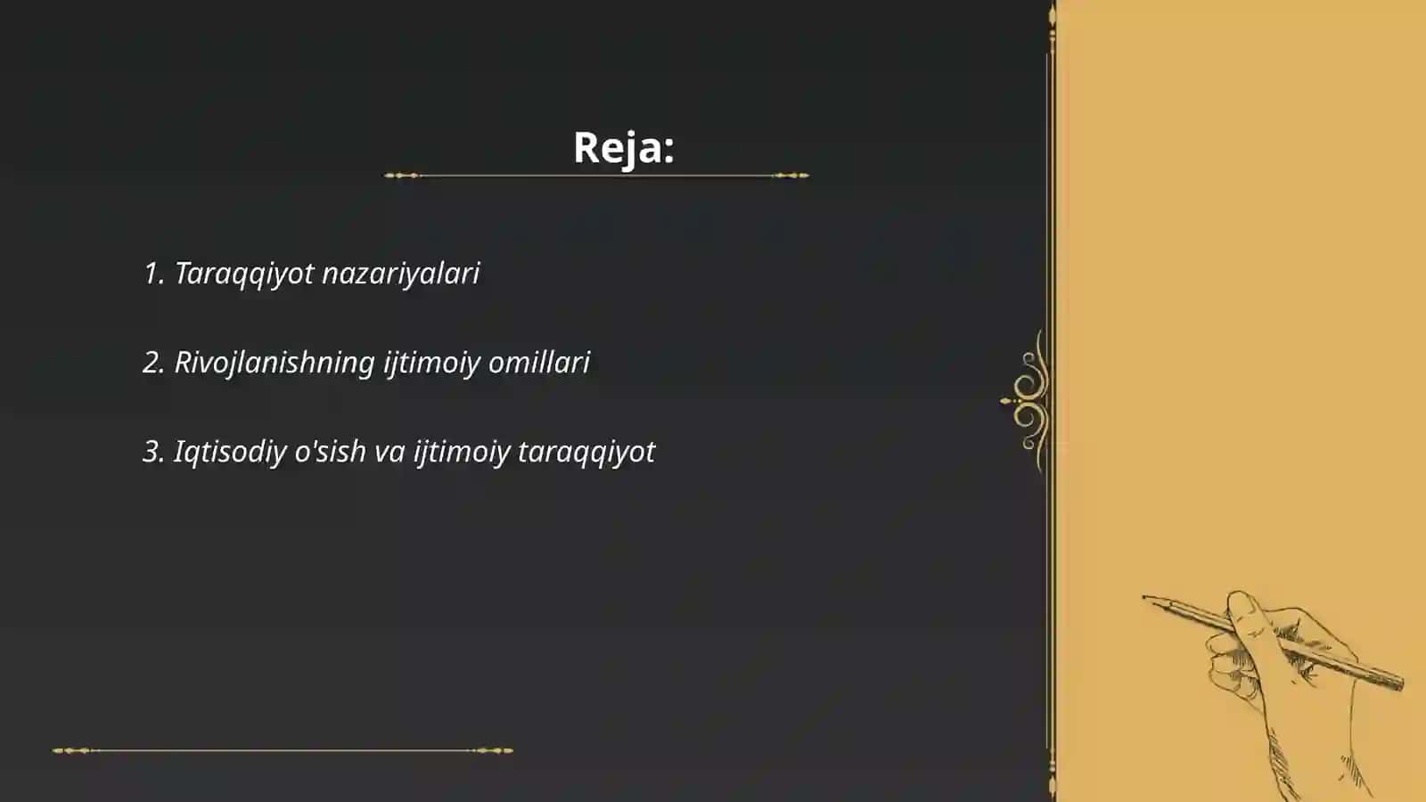 Rivojlanish va taraqqiyot falsafasi 2