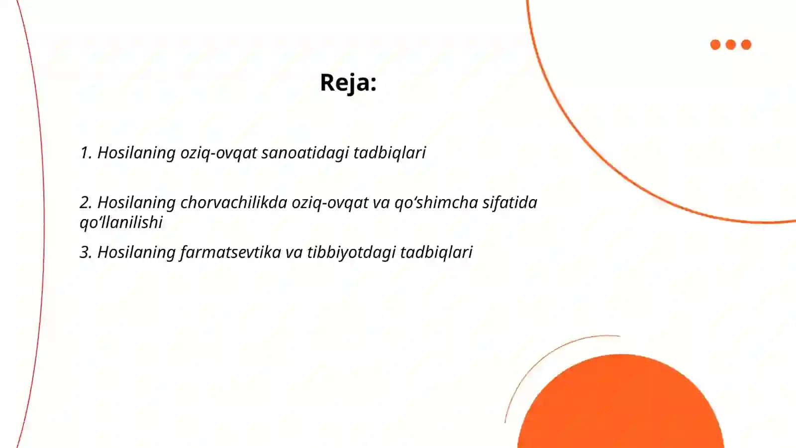 Hosilaning tadbiqlari 2