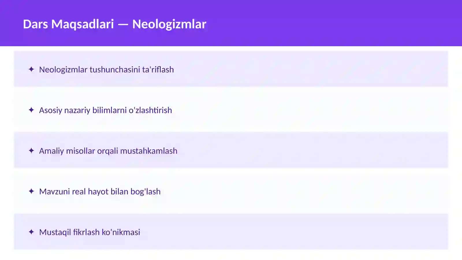 O'zbek Tili Arxaizmlar Dars Ishlanma 2