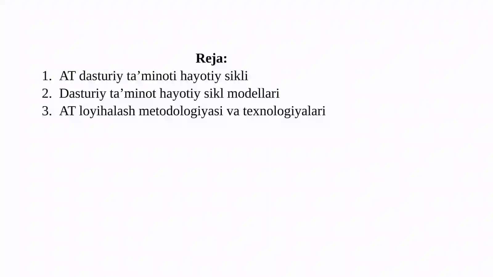 AT bo'yicha xalqaro standartlar 2