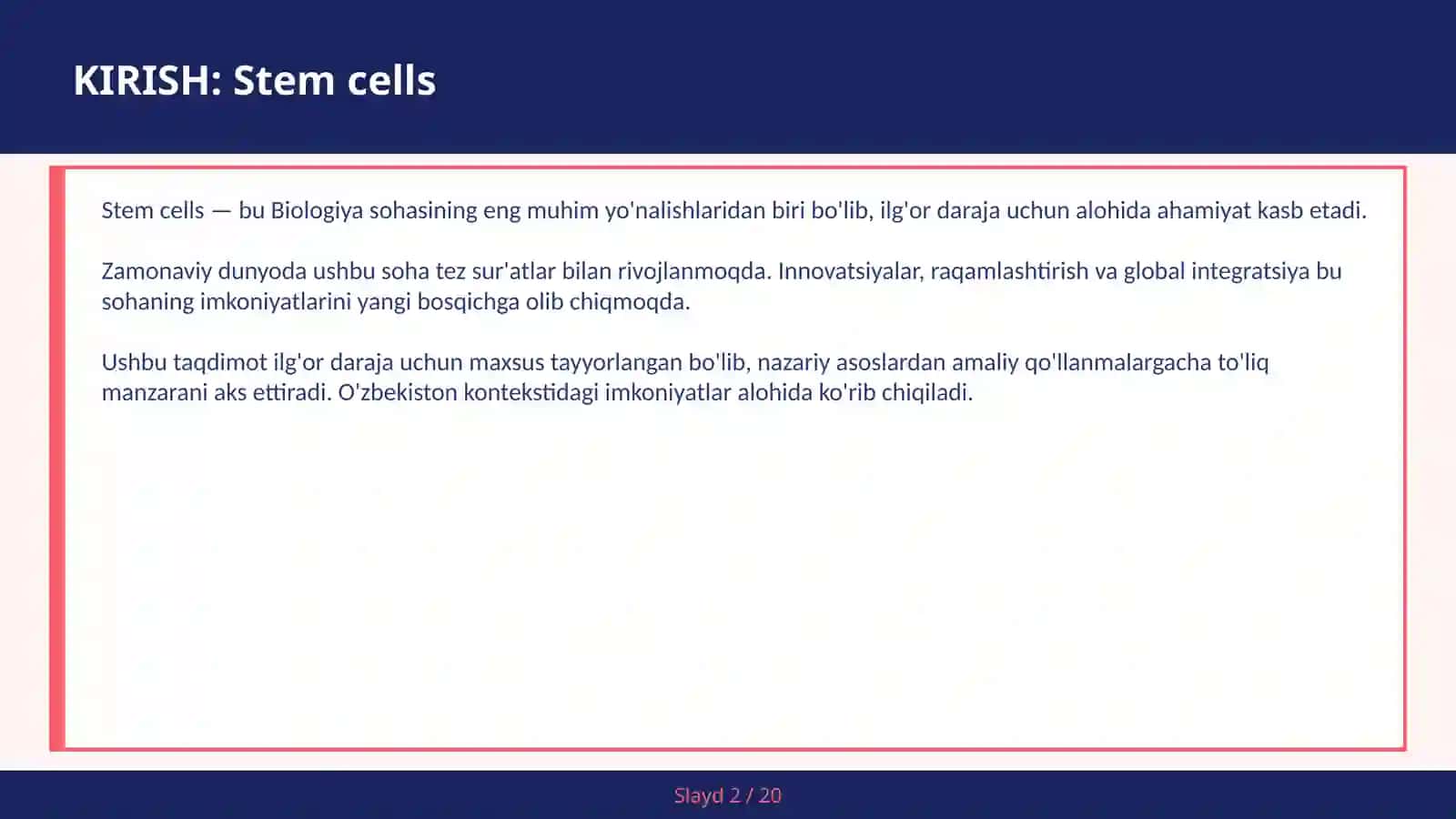 Stem cells 2
