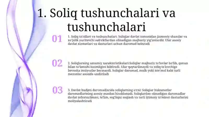 Soliqlarning Umumiy Belgilari Va Davlat Byudjeti Daromadlaridagi O‘Rni 2