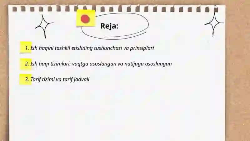 Ish haqini tashkil etisg shakllari va tizimlari 2