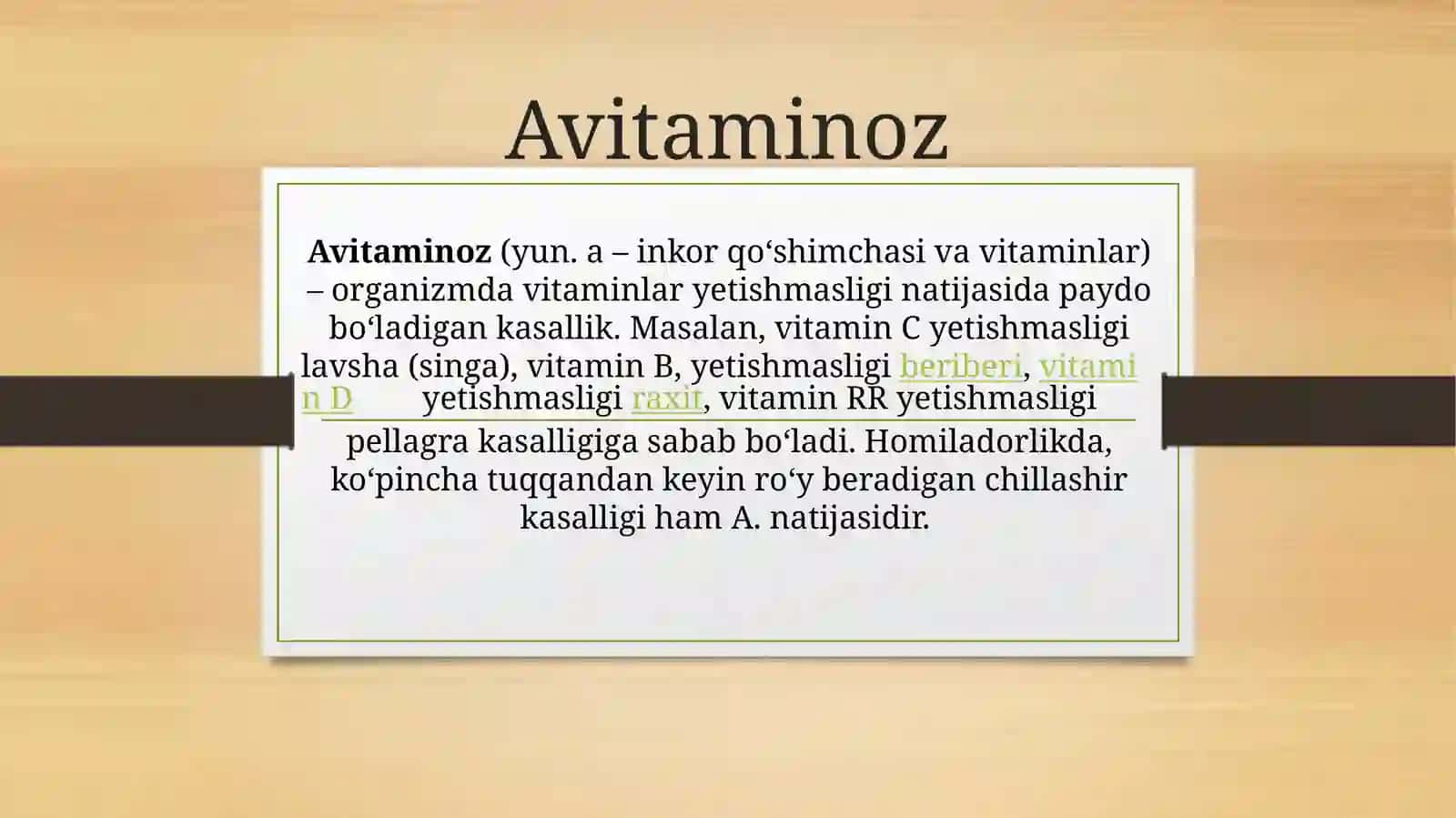 Avitaminoz 2