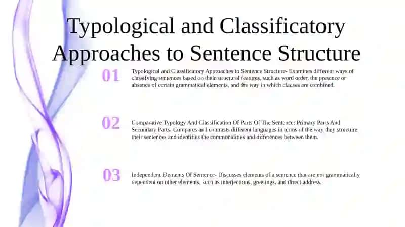 Comparative Typology And Classification Of Parts Of The Sentence: Primary Parts And Secondary Parts And Independent Elements Of Sentence 2