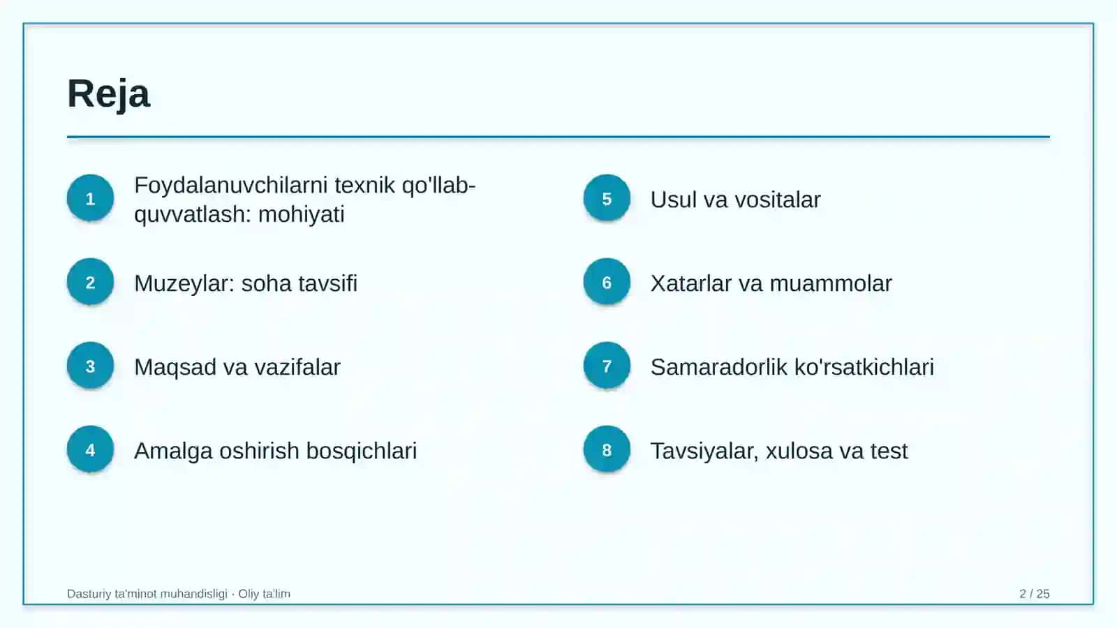 muzeylarda foydalanuvchilarni texnik qo'llab quvvatlash 5846 2