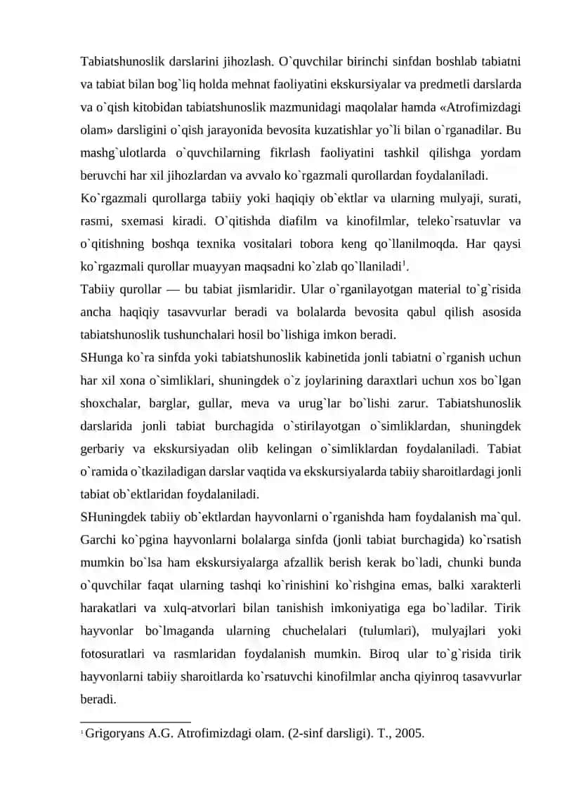 TABIAT BURCHAGIDA SAQLANADIGAN O'SIMLIKLAR VA HAYVONLARGA QO'YILGAN TALABLAR 2