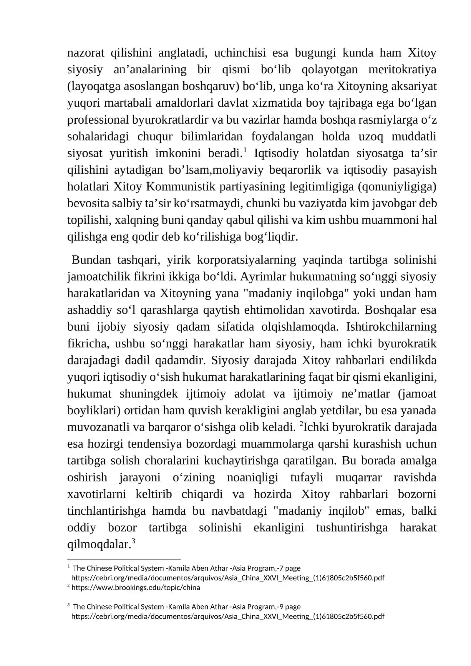Xitoy siyosatining tahliliy bosqichlari 2