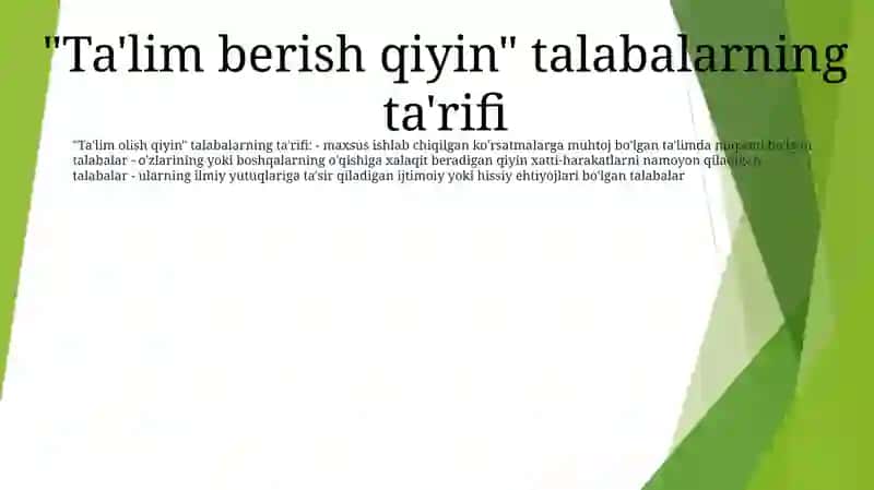 Tarbiyasi qiyin Oʻquvchilar Bilan Ishlash Psixologik Asoslari 2