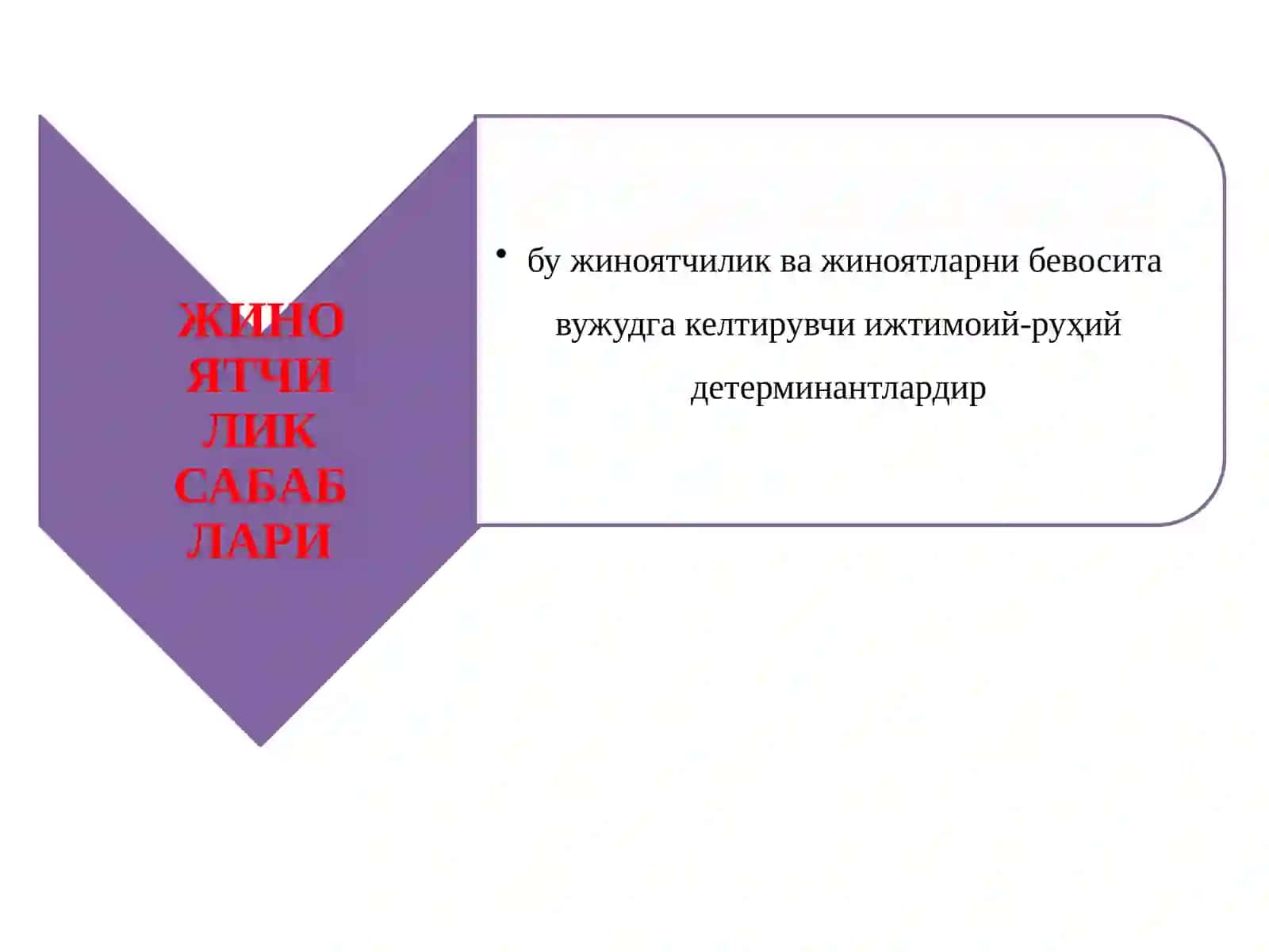 ЖИНОЯТЧИЛИК САБАБЛАРИ 2