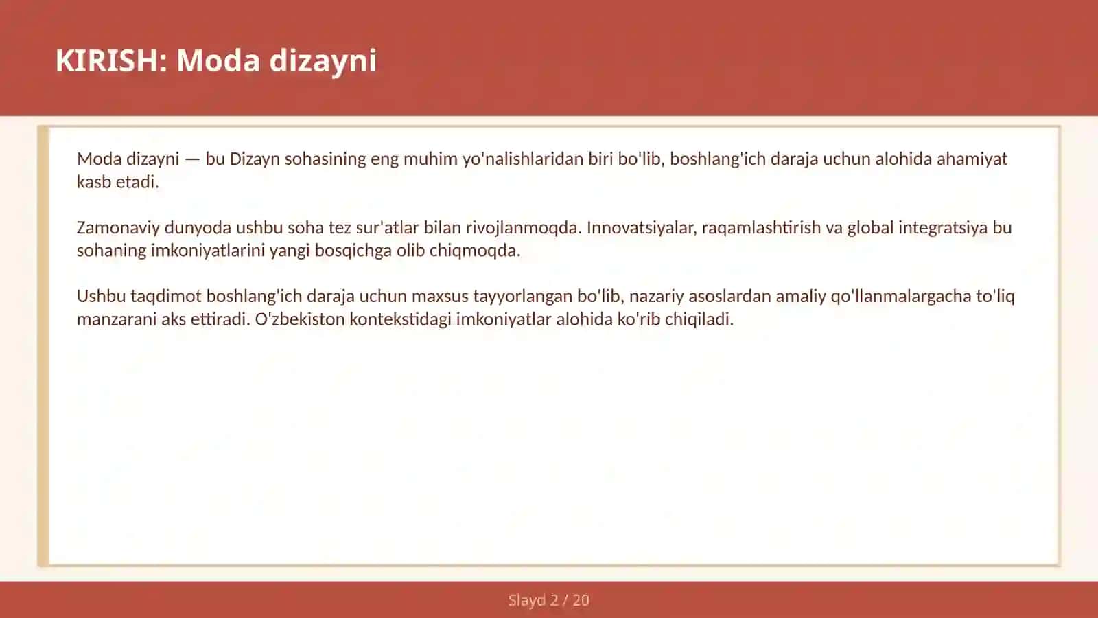 MODA DIZAYNI 2