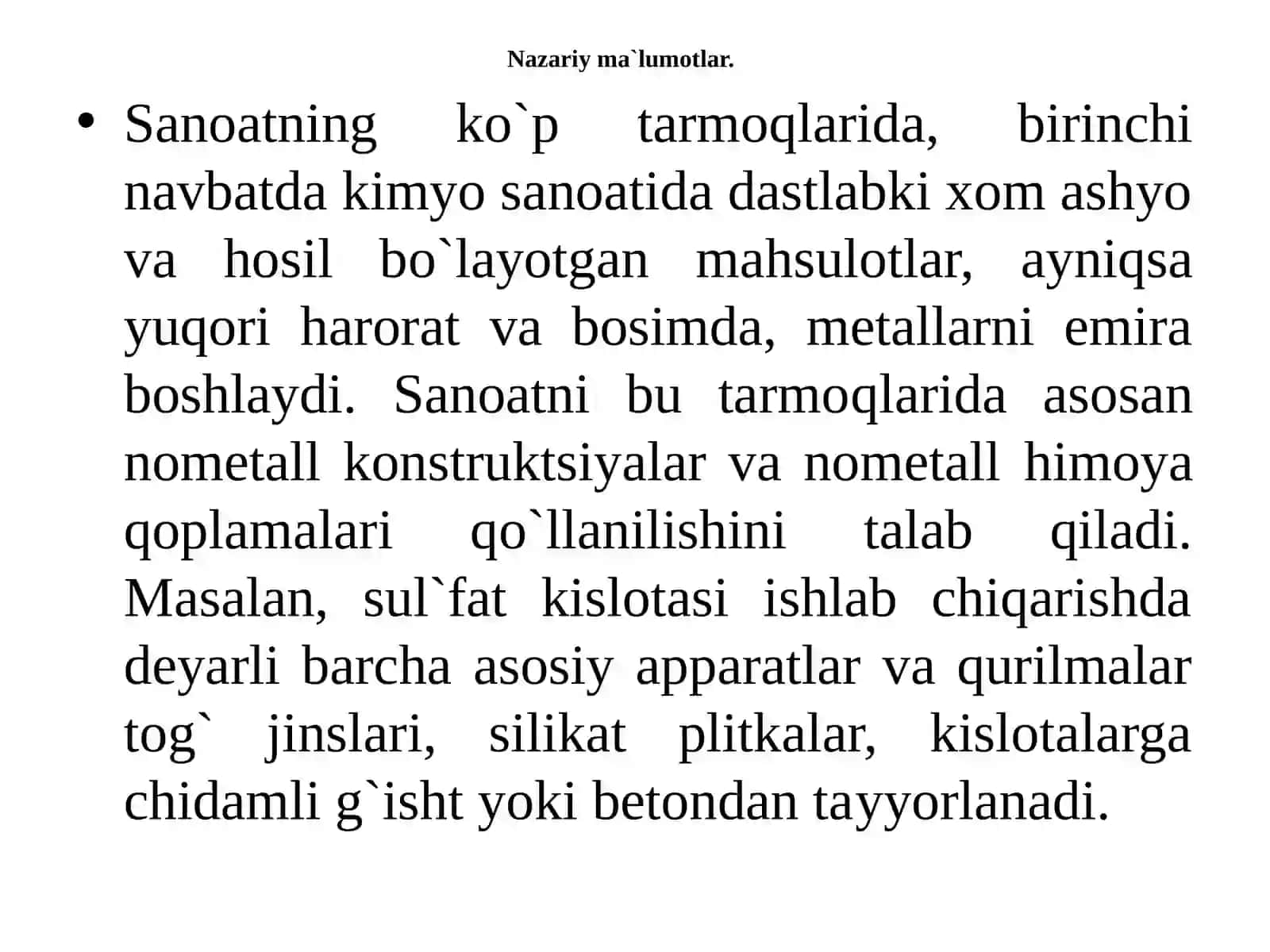 Laboratoriya ishi №6. Metall va metallarning korroziyagachidamligini O'rganish 2