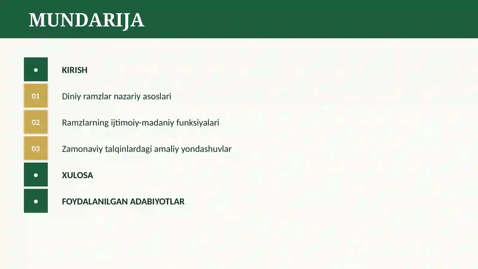 DINIY RAMZLARNING ZAMONAVIY TALQINLARI 2
