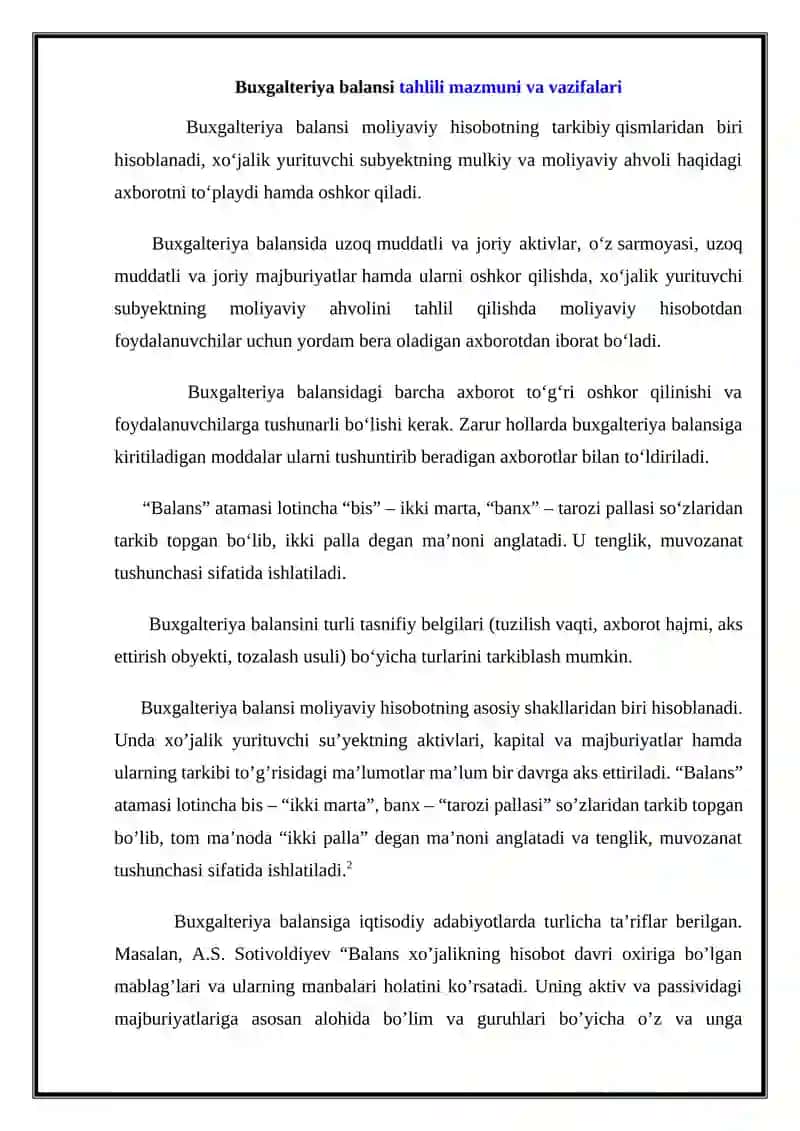 Buxgalteriya balansi tahlili 2