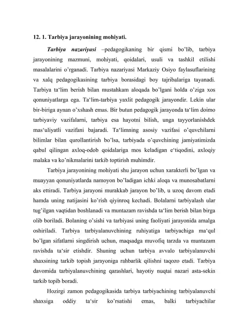 Tarbiyaning mohiyati va vazifalari 2