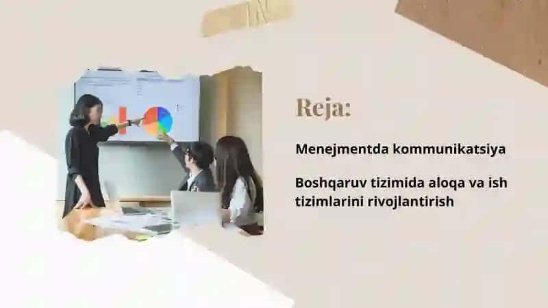 Menejment tizimida kommunikatsiya va aloqa 2