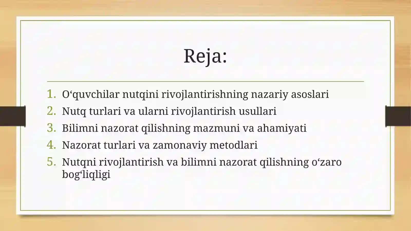 Maktabda oʻquvchilarni nutqni oʻstirish, bilimni nazorat qilish metodikasi 2