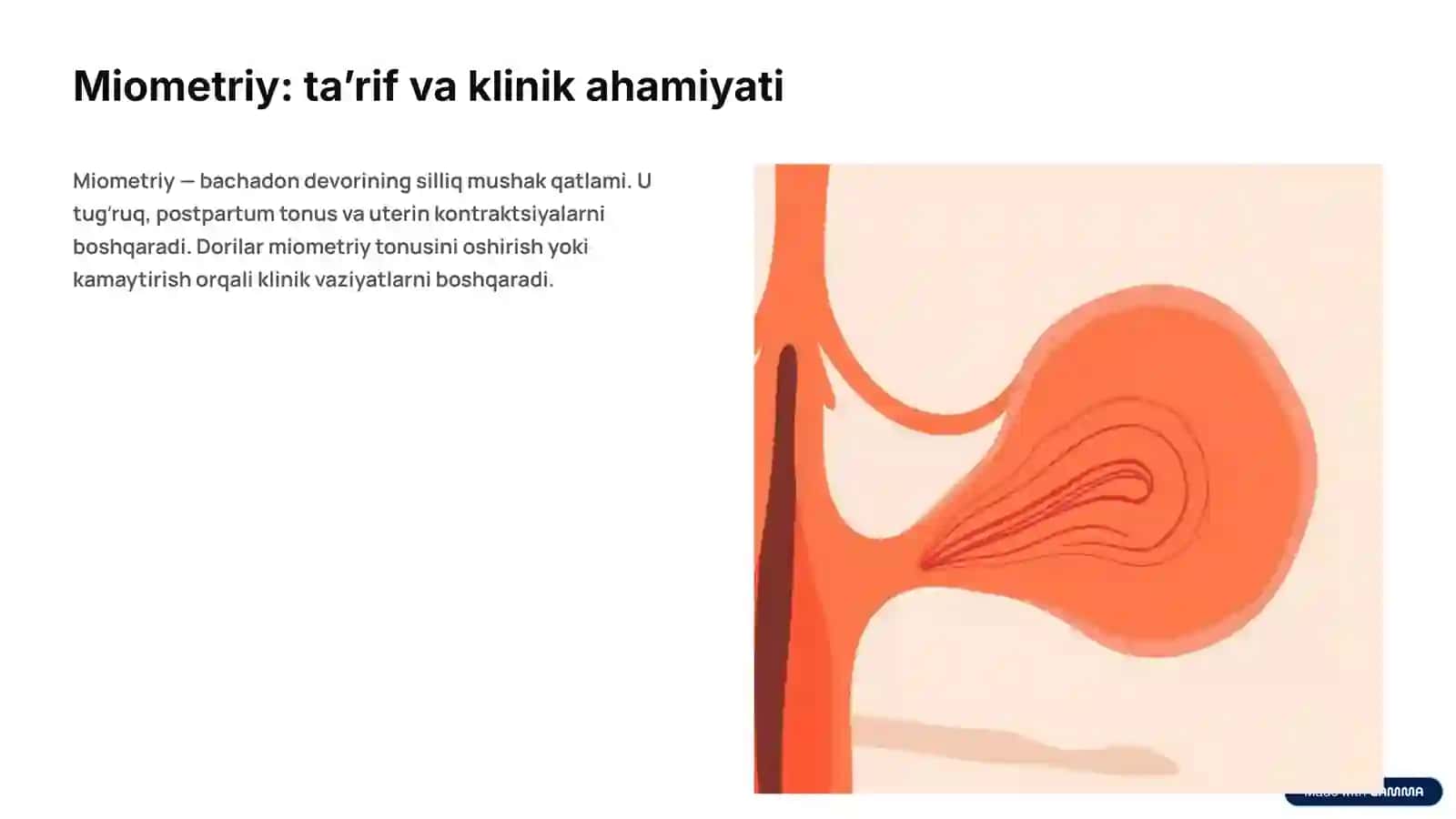Miometriy va narkoz vositalari — klinik koʻrsatmalar va xavfsizlik 2