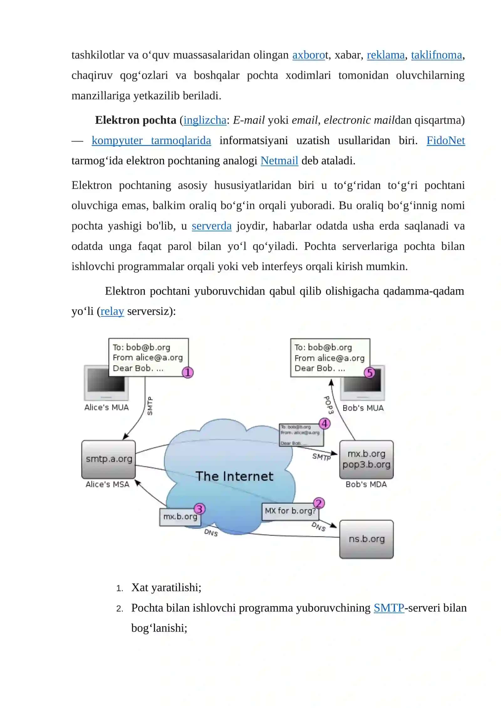 Internet  tarmog`i  xizmatlari 2