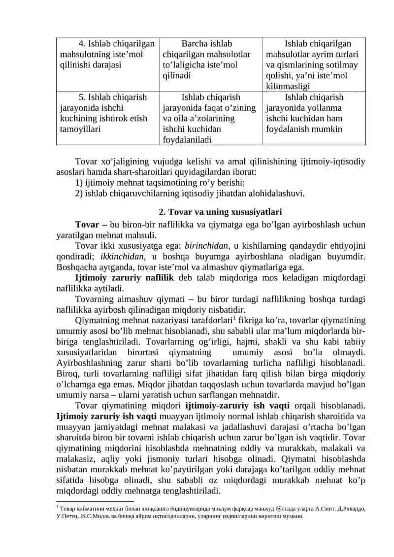 Tovar-pul munosabatlari rivojlanishi bozor iqtisodiyoti shaklanishi 2