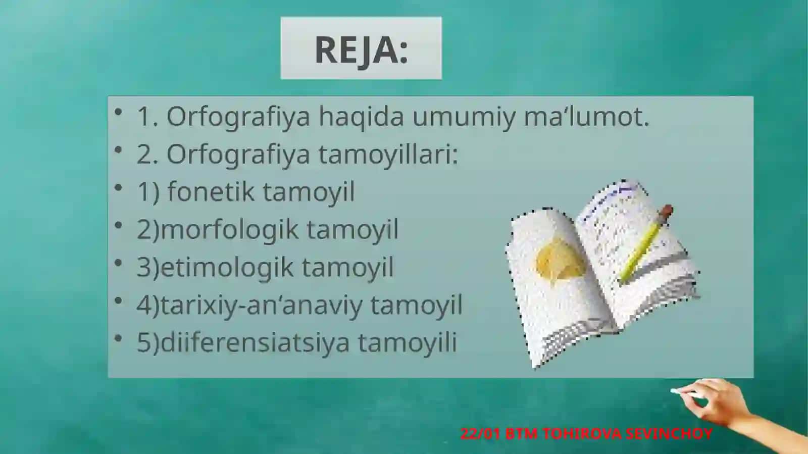 ORFOGRAFIYA VA UNING TAMOYILLARI 2