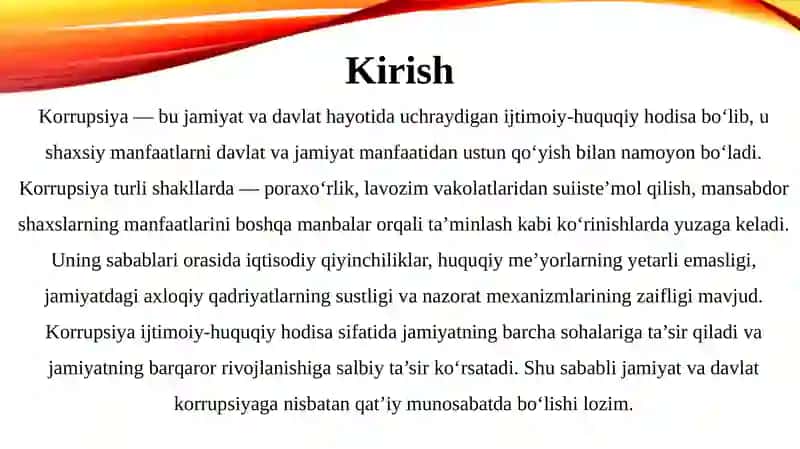 Korrupsiyaning tabiayti 2