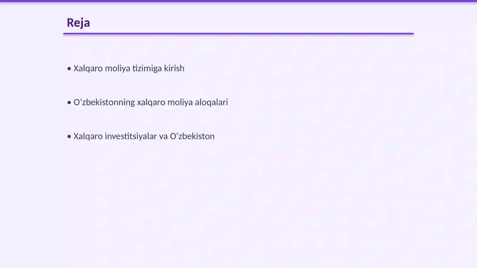 O‘zbekistoning xalqaro moliya munosabatlariga integratsiyalashuvi 2