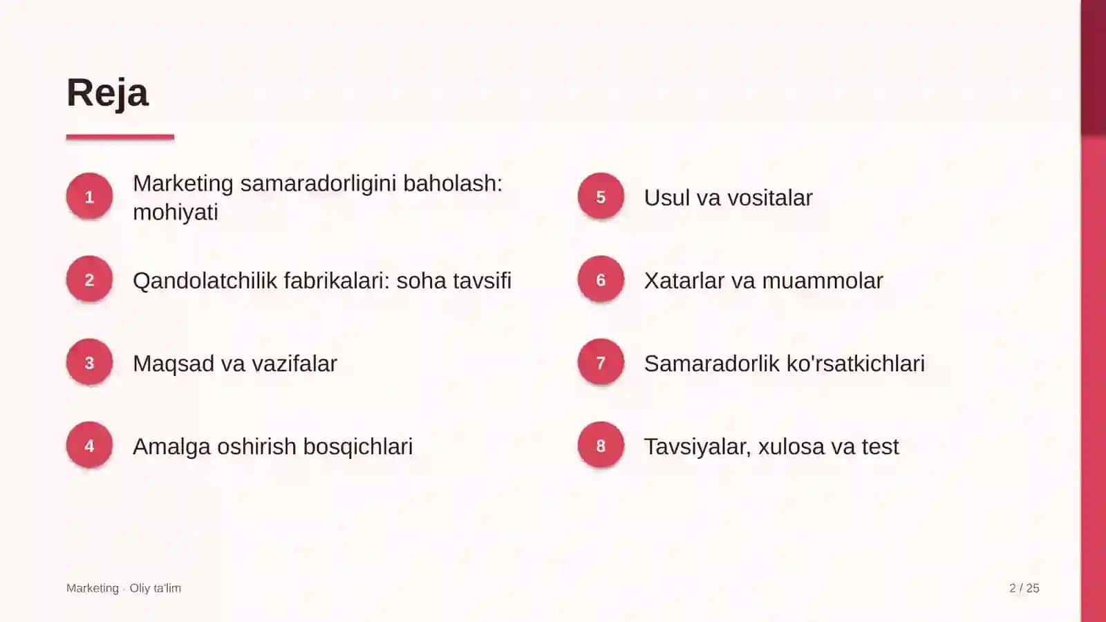qandolatchilik fabrikalarida marketing samaradorligini baholash 8916 2
