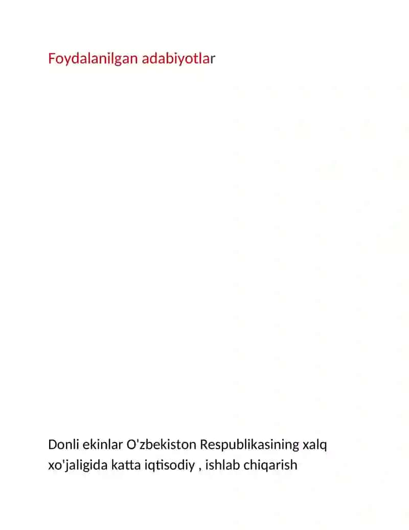 Donli ekinlar 2