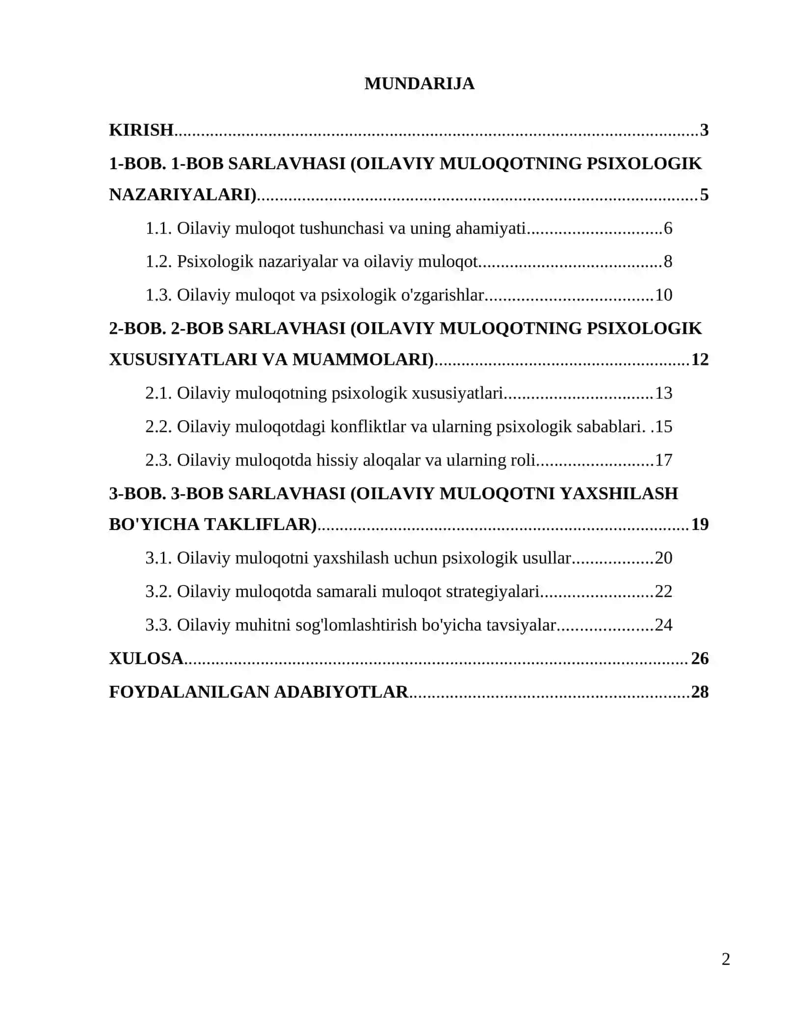"Oilaviy muloqotning psixologik xususiyatlari" 2