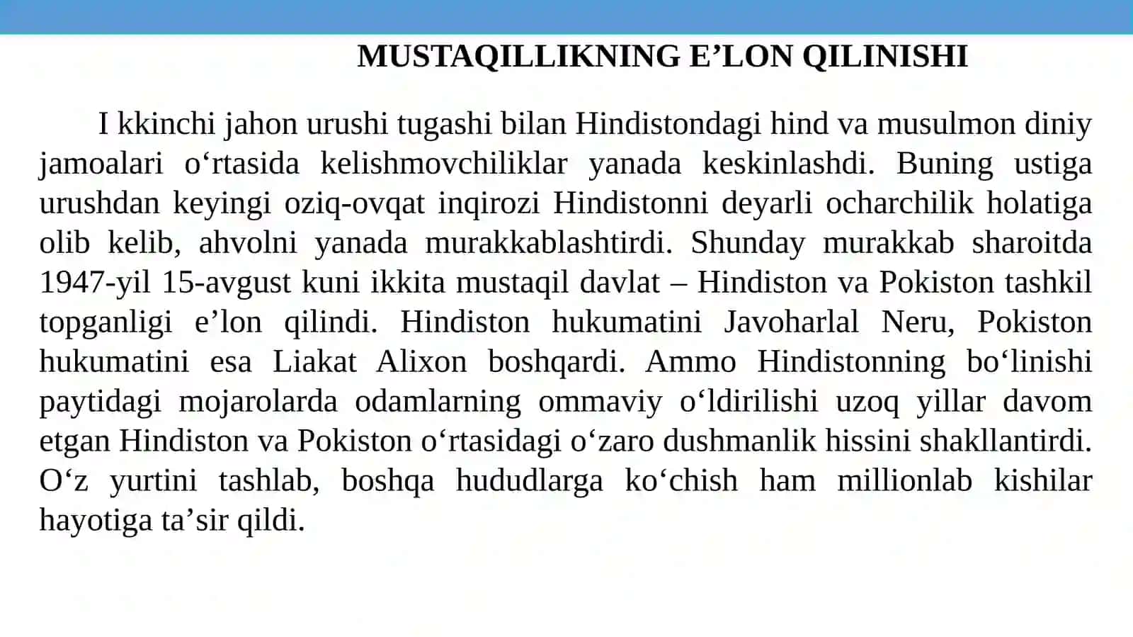 10 –Sinf   Jaxon  tarix    taqdimoti 2