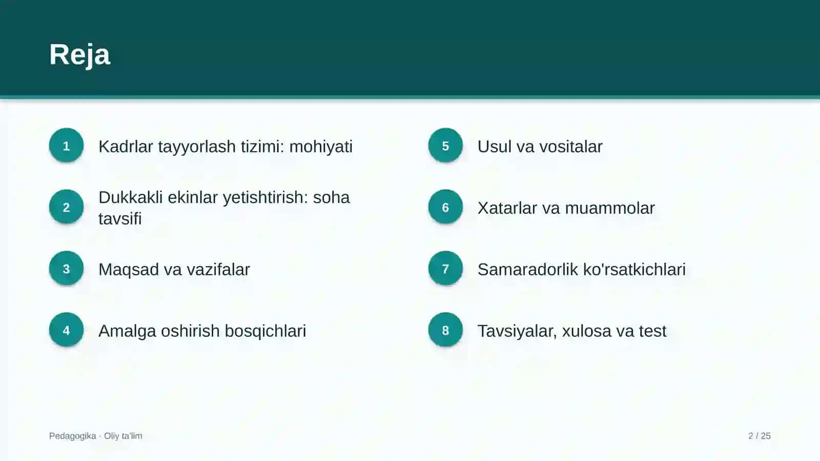 dukkakli ekinlar yetishtirishda kadrlar tayyorlash tizimi 7829 2