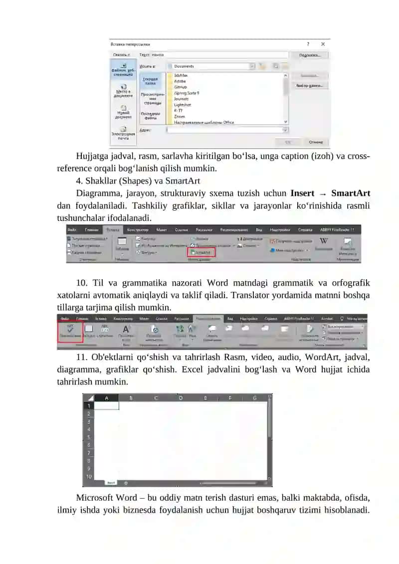 Microsoft Office dasturlari 2