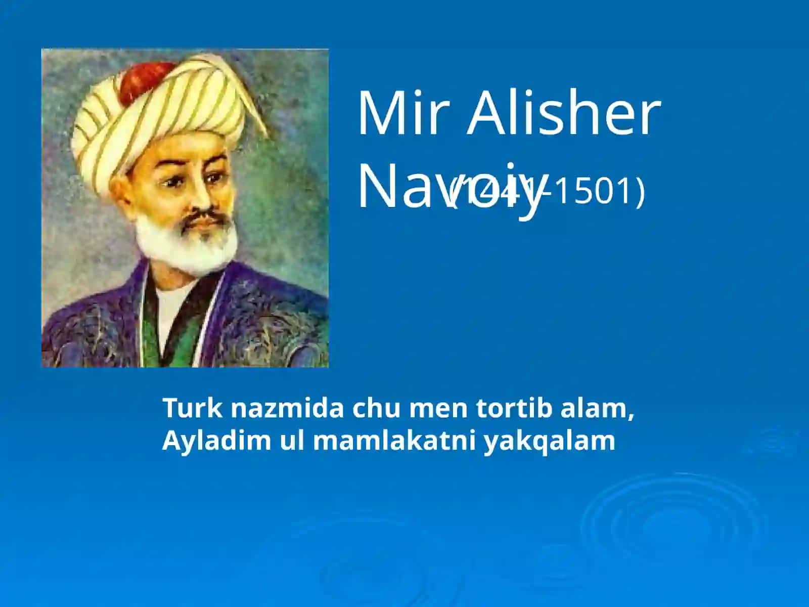 Mir Alisher Navoiy 2