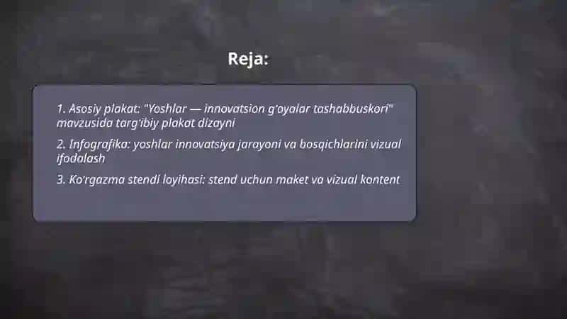Yoshlar - innovatsion gʻoyalar tashabbuskori 2