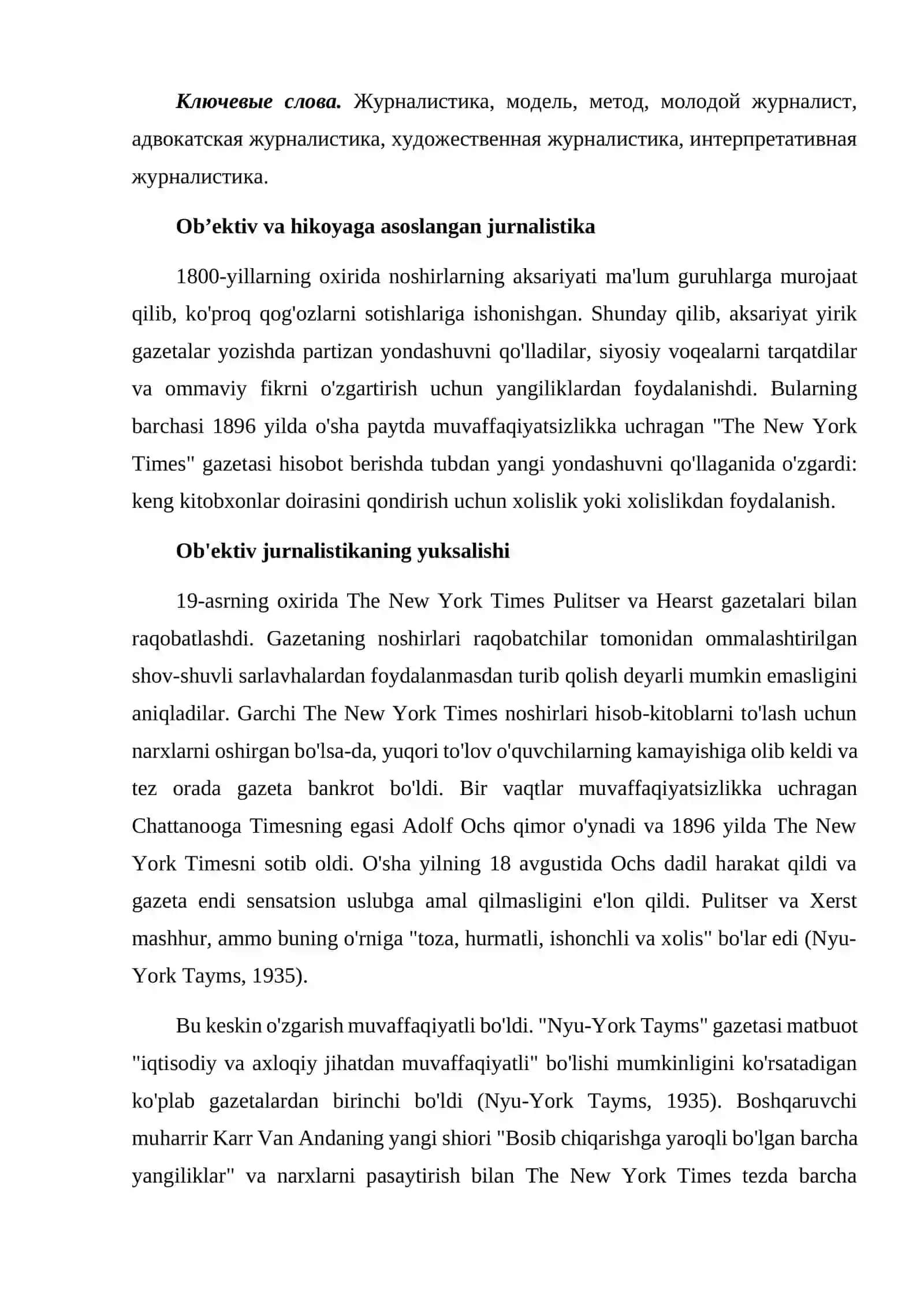 JURNALISTIKANING USULLARI VA MODELLARI 2