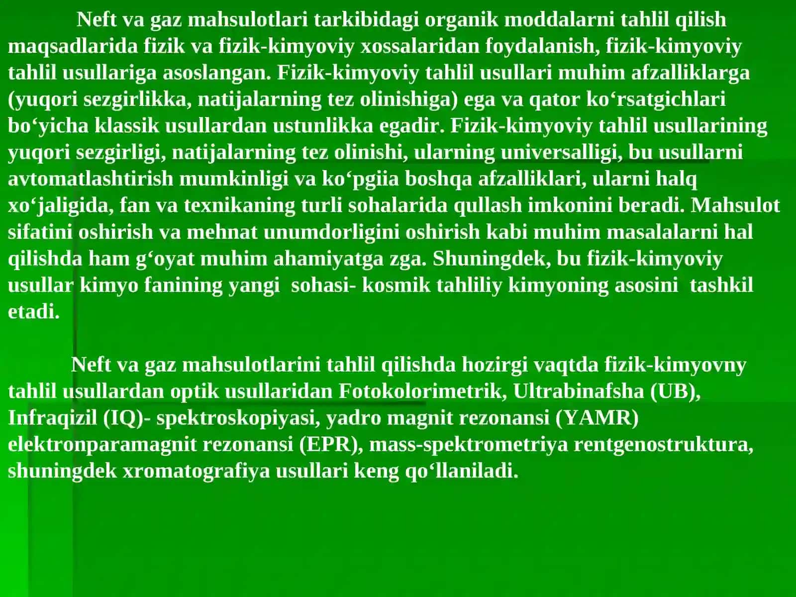 Spektral usullar 2