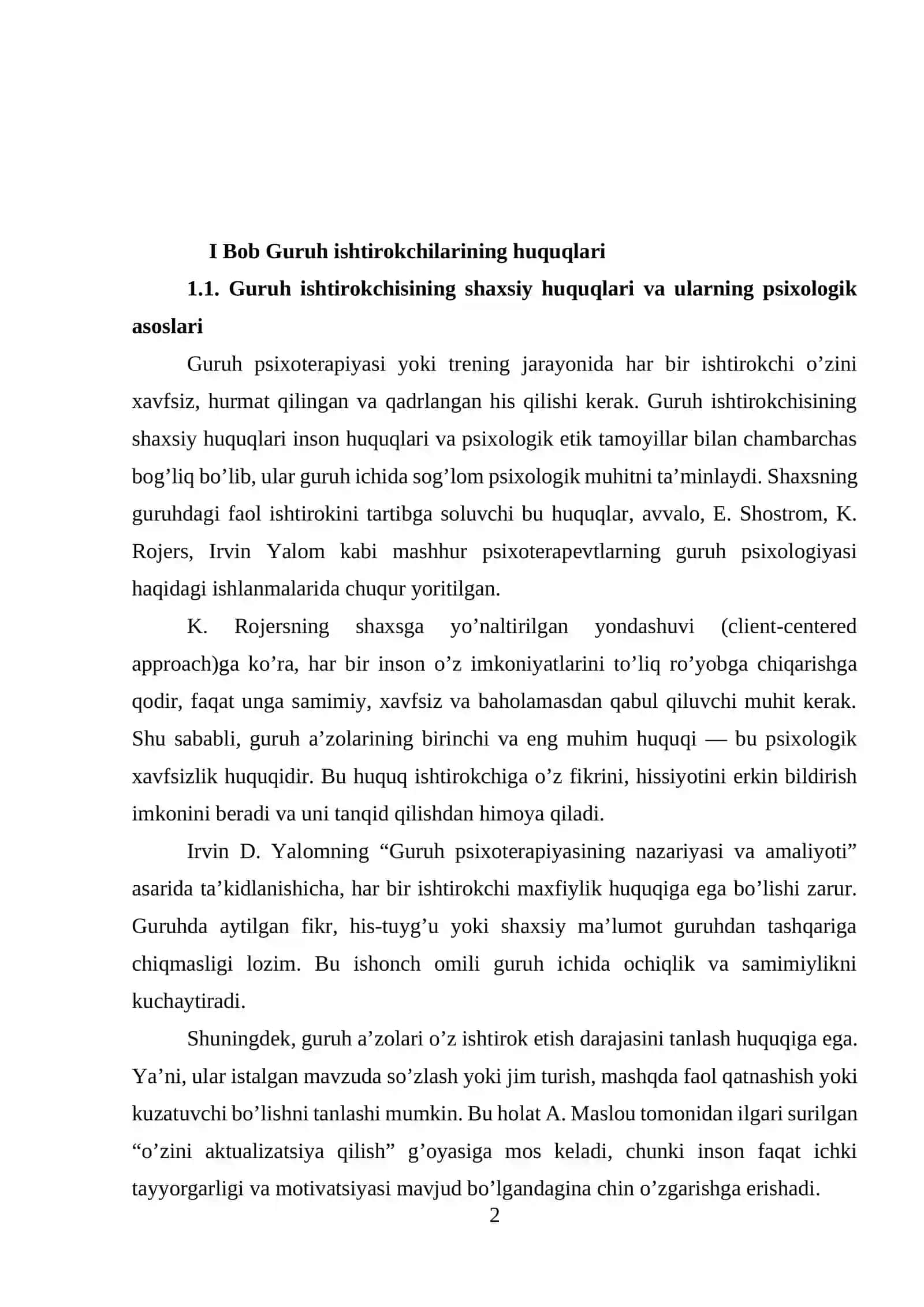 “Men va mening guruhim” 2