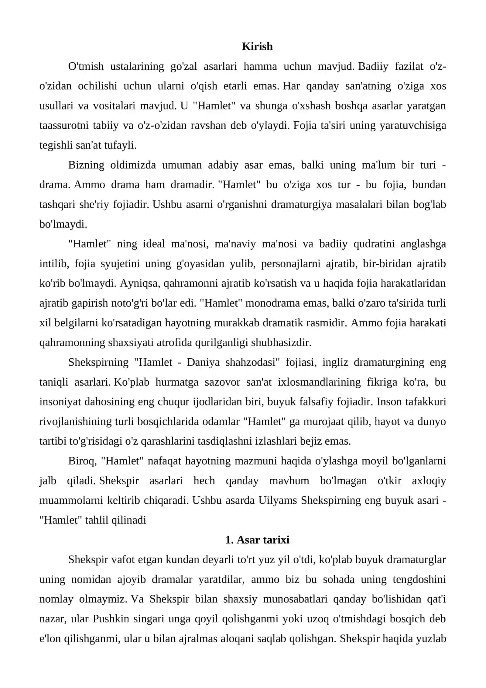 Hamlet fojeasidagi to'qnashuvli obrazlar 2