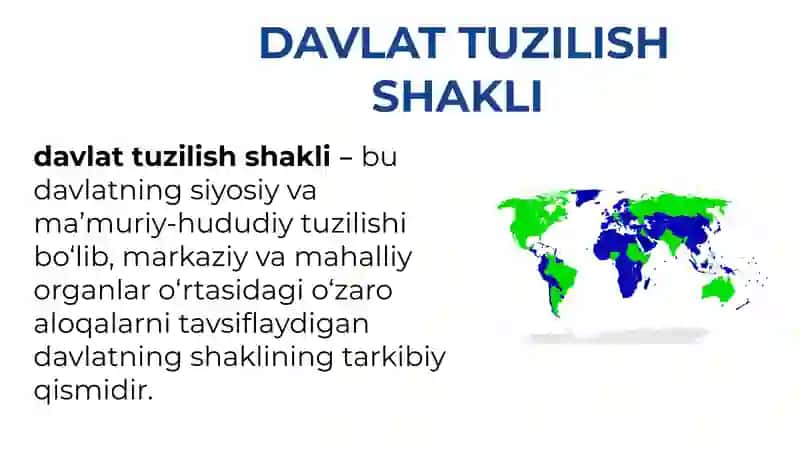 Davlat tuzilish shakli 2