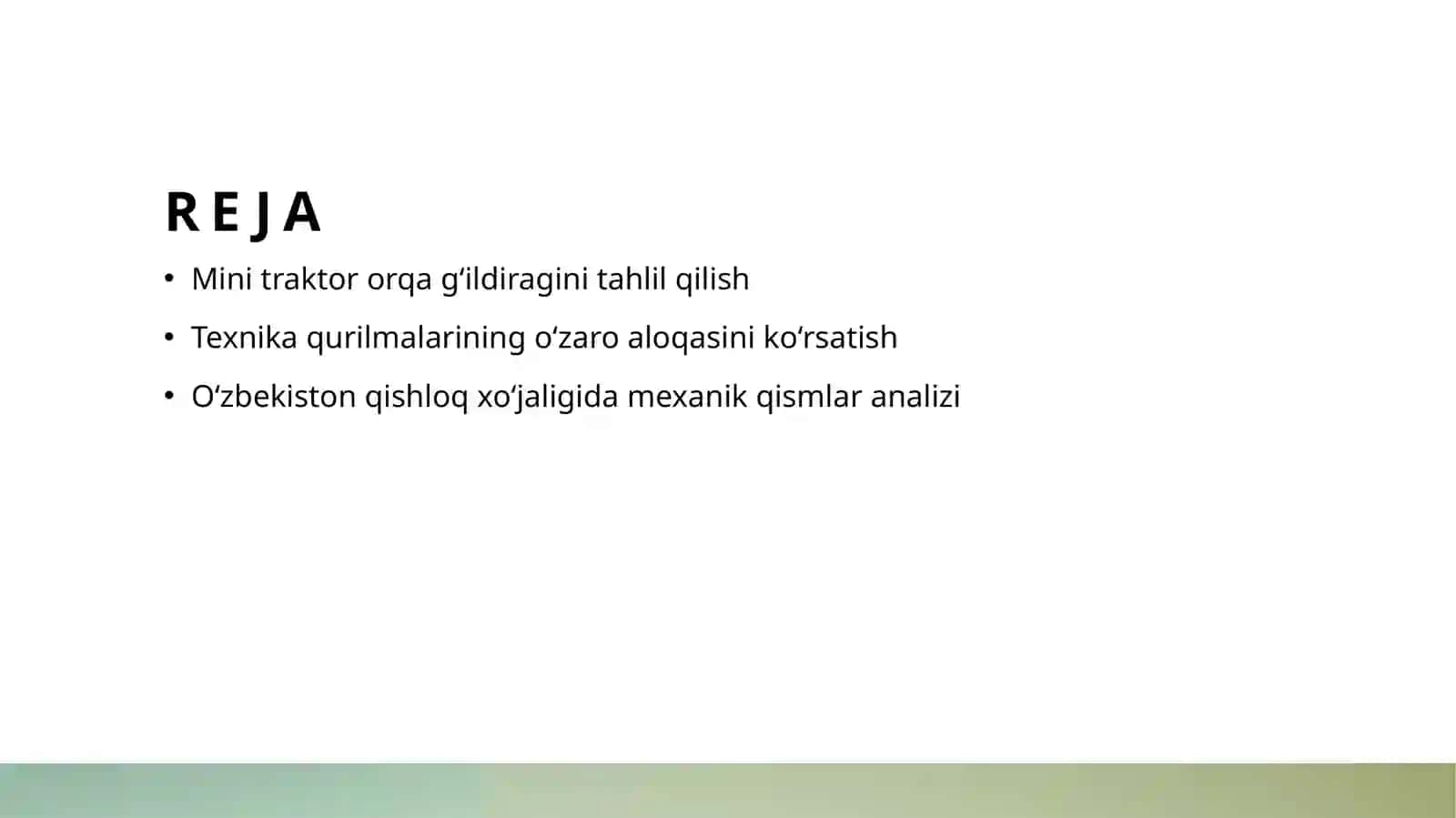Mini traktorning orqa g‘ildiragi detallarini o‘rganish 2