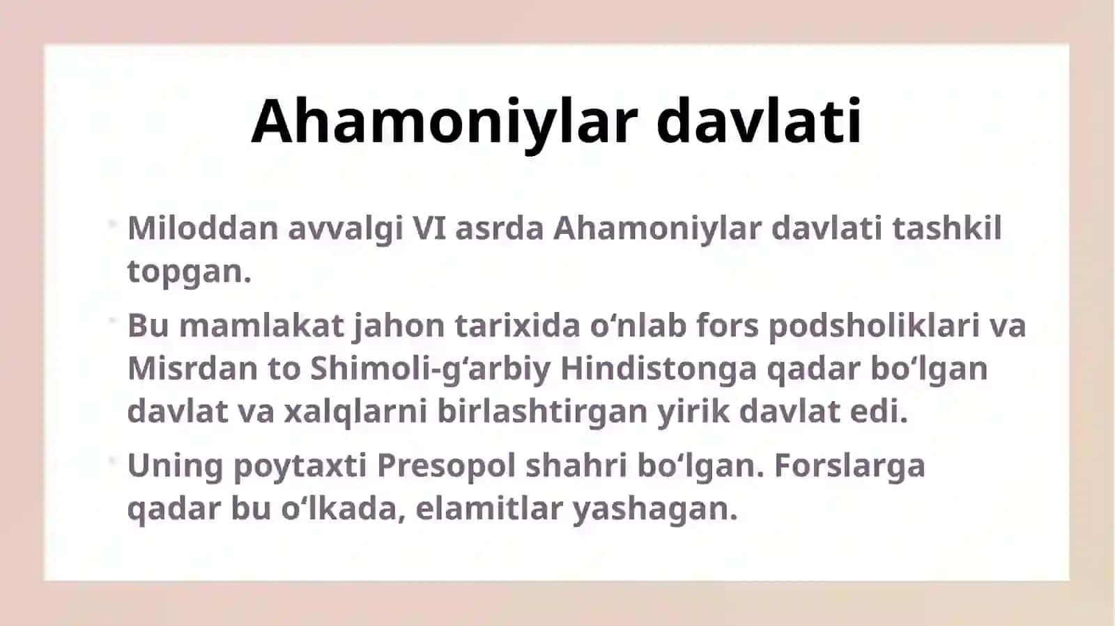 O‘rta Osiyo Ahamoniylardavlati 2