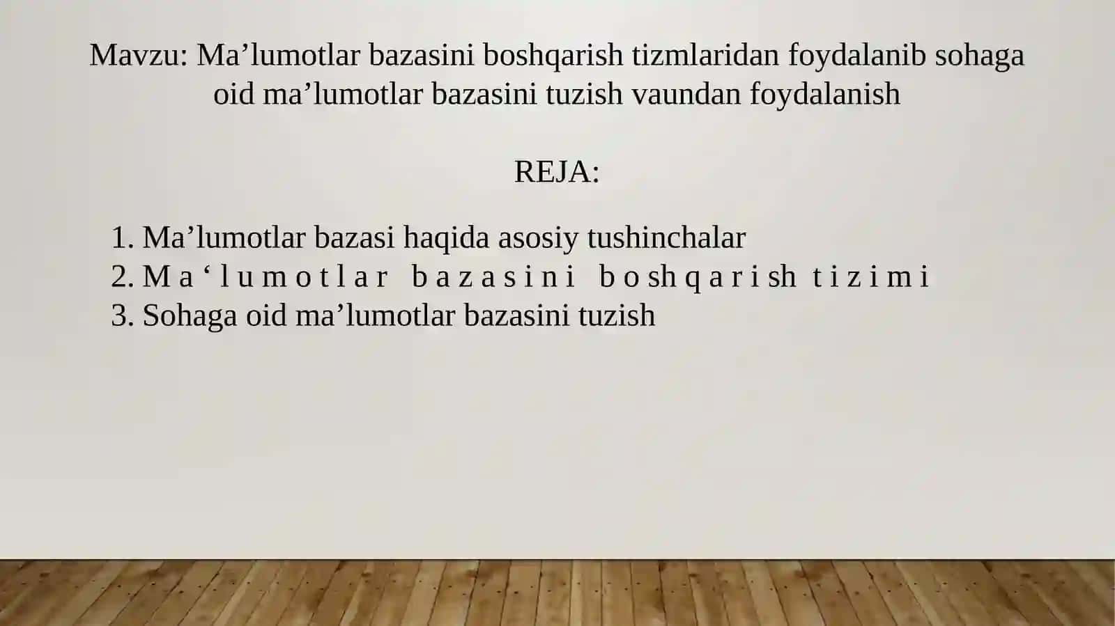 Zooinjeneriya (turlari bo’yicha) yo’nalishi 2