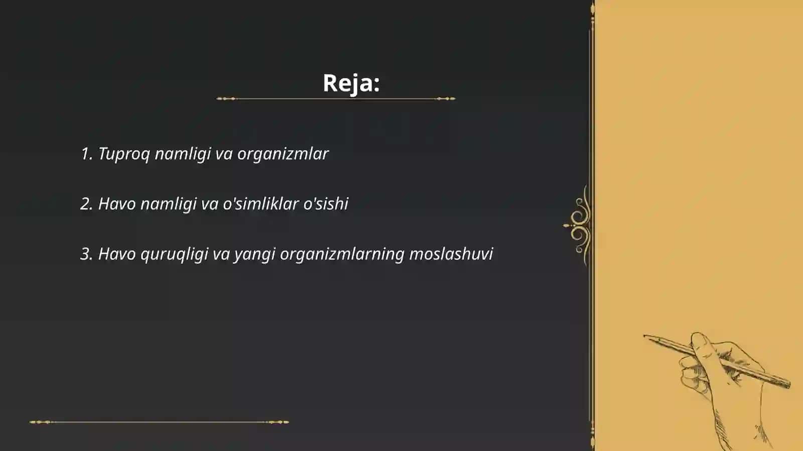 Tuproq namligi va organizmlar 2