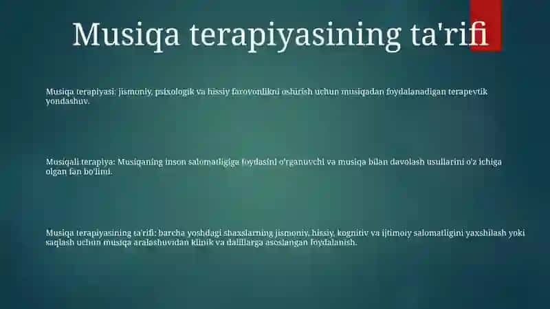 Musiqali Terapiya 2