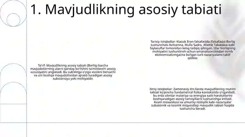 Borliqning Mohiyati 2