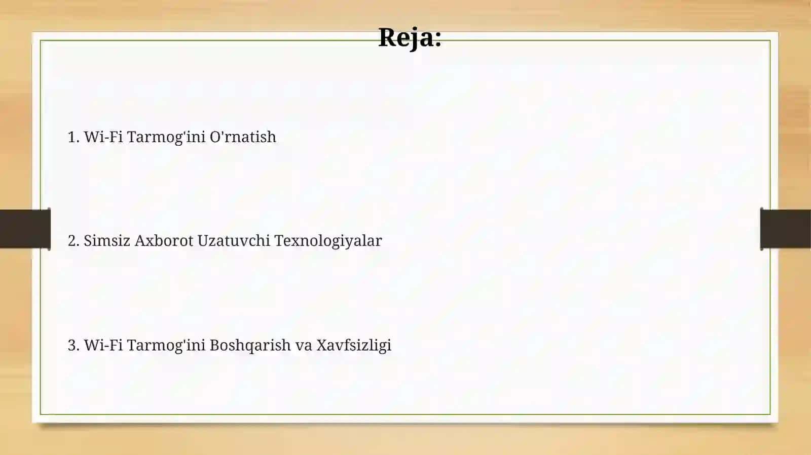 Simsiz axborot uzatish texnologiyalari 2