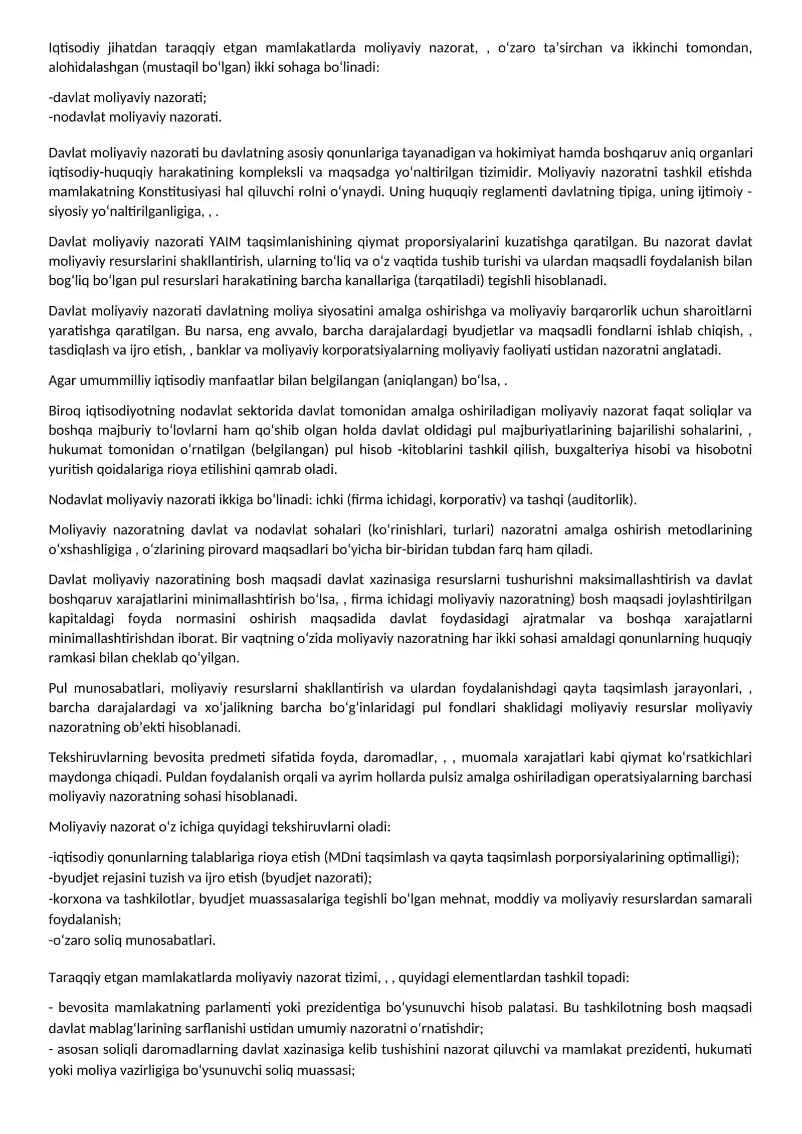 Moliyaviy nazorat 2