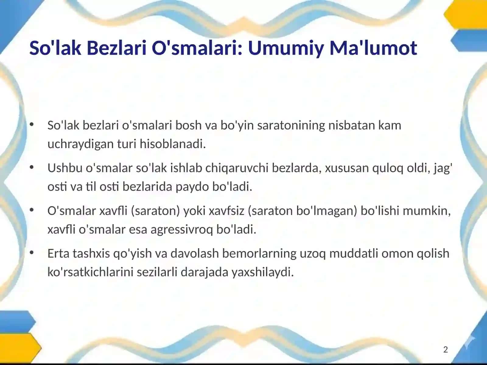 So'lak Bezlari O'smalarini Diagnostika va Davolash 2